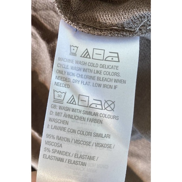 NEW Susan Graver Jersey Knit Maxi Dress Size Large Women’s Brown - Picture 4 of 8